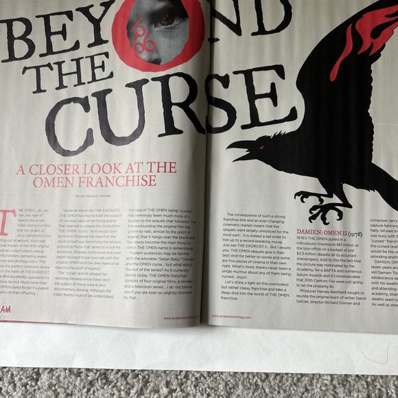 Scream Mag May 2023-Evil Dead-Omen-Renfield-Deathship-Scream-Swamp Thing - Picture 3 of 9